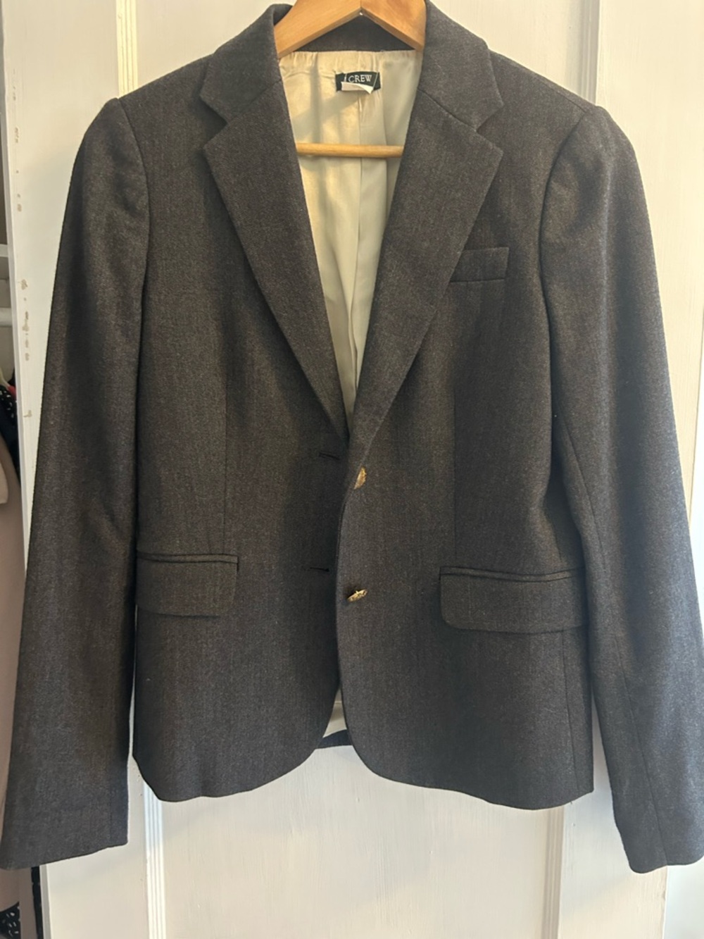 J. Crew Women’s Dark Gray Wool Blend Blazer
